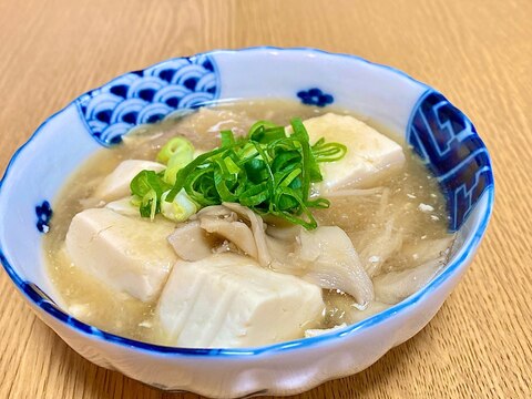 大根おろしで温豆腐あんかけ